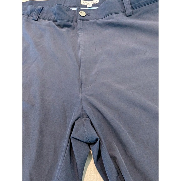 Peter Millar Mens Performance Golf Shorts Blue/Gray Size 38 Camo Pocket Lining - Picture 5 of 10